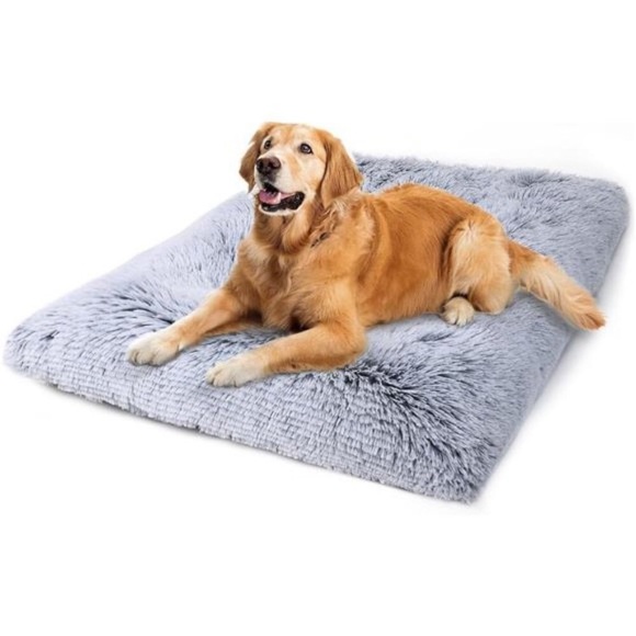 Dog Bed Crate Pad, Washable Beds for Large Medium Small Dogs Breeds,Deluxe Plush - Picture 1 of 6